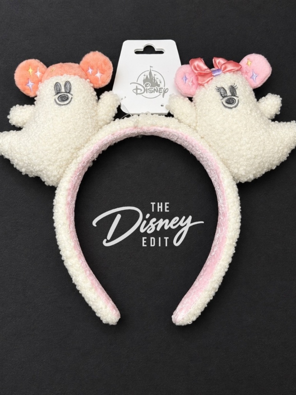 NWT Disney Mickey & Minnie Cute Cutie Ghost Halloween Ears 👻 NEW